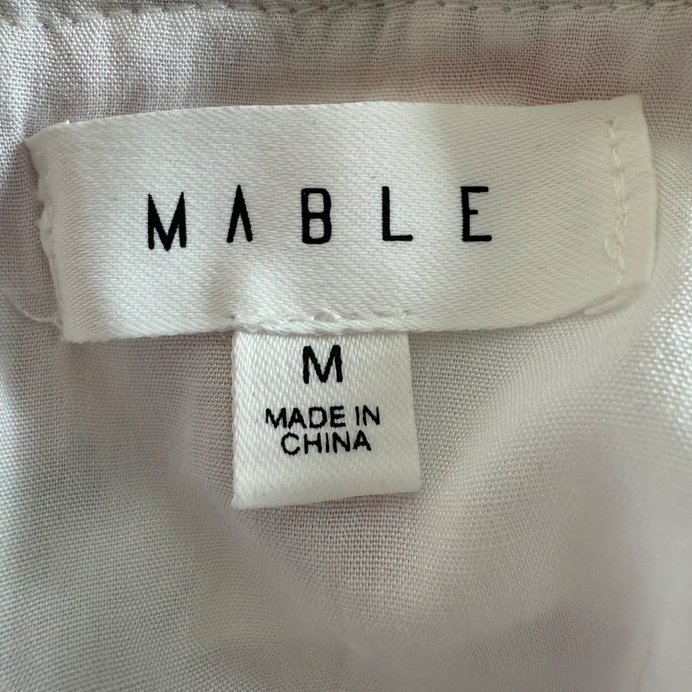 Mable Pink Floral Strapless Ruched Ruffle Mini Dress Size M - Picture 14 of 17